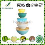 Cute Design Quality Assurance Degradable Bamboo Fiber Bowl Set