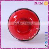 Handmade Ceramic Red Round Christmas Candle Holder thumbnail-4
