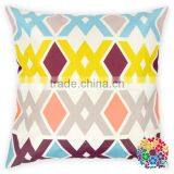 Colorful Feathers Printing 100% Cotton Pillow Case Square Shape Pillow Cover Cushion thumbnail-3