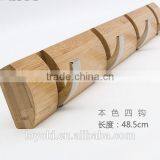 Bamboo Coat Rack Wall Mount Hook for Coat and Clothing Keey Hook