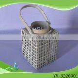 Europe Style Antique Handmade Natural Color Willow Lantern thumbnail-1