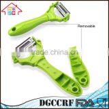 Reliable Factory Multifunction 2 in 1 Vegetable Fruit Salad Peeler Silcer thumbnail-2