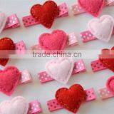 Hot New Products for 2017 Website China Wholesale Valentine's Day Gift Felt Fashion Accessoey Girl Clip Hair Pin thumbnail-1