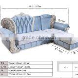 201# Best Selling Antique Classic Fabric Chaise Lounge /corner Sofa/ Functional Sofa thumbnail-6