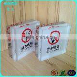 KM-GP97 Custom Square Crystal no Smoking Sign for Hotel ,KTV thumbnail-2