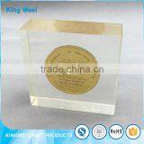 New Fashion Cheap Acrylic Desk Paperweight Acrylic Coin Case thumbnail-1