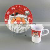 X'mas Season Plate & Mugs, Christmas Party Melamine Dinner Ware thumbnail-1