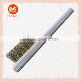 Wooden Handle Brass Wire Brush