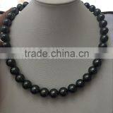 12-13mm Natural Black Thaitian Pearl Necklace thumbnail-1