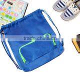 Factory Price Nylon Polyester Drawstring Bag,drawstring Bag With Front Zipper Pocket thumbnail-2
