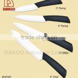 4 Pieces Color Handle Zirconia Chef/Paring Knife With Acrylic Stand thumbnail-2