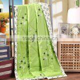 Green Summer Flowers Cartoon 100% Cotton Summer or Autumn Air Conditioning Blanket Quilt Bedding Comforter Home Tetile. thumbnail-2