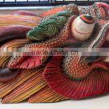 Dragon Mask Wall Hanging Decor Handmade in Nepal thumbnail-3