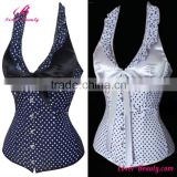 Polka Dots Overbust Gothic Corset Sexy