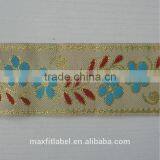 2016 China Especial Design Gold Luxury Woven Ribbon Jacquard thumbnail-2