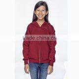 Custom Logo Zip Grils CVC Hoodies in Low Cost thumbnail-1