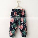 Wholesale 100% Cotton Big Flower Cool Anti-mosquito Pants for Baby Girl Icing Pants thumbnail-5