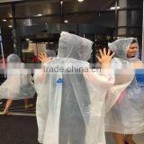 Portable Degradable Transparent Plastic Disposable Raincoat Rain Poncho thumbnail-5