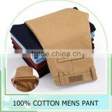 Wholesale Khaki/white/black/beige 100% Cotton Summer Pants for Men Long Pant Man Trousers thumbnail-1
