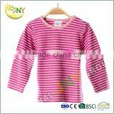 Black And White Stripes Kids Round Neck T-Shirt thumbnail-2