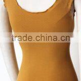 Plain Seamless Lady Fashion Nude Tank Top thumbnail-2