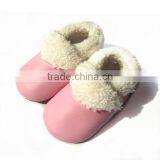 Baby Leather & Sherpa Lined Winter Moccs thumbnail-2