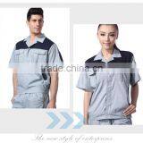 Unisex Polyester Cotton Summer Short Sleeve Work Uniform With Multiple Pockets thumbnail-3