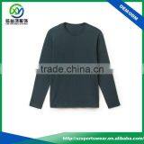 Hot Selling O-Neck Soft Mens Long Sleeve Pima Cotton t Shirt Wholesale/ Gym Shirt thumbnail-1