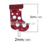 Wood Sewing Buttons Scrapbooking 2 Holes Christmas Stocking At Random thumbnail-2