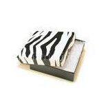 Eco-friendly Zebra Print Recycled Cardboard Gift Boxes for Jewelry Display