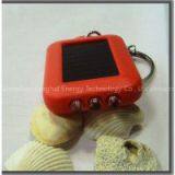 Green Energy Product 3-LED Solar Key Chain Light With Solar Panel 032-0