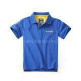 New 100% Cotton Kids Short Sleeve Embroidery Polo-shirt