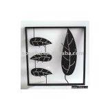 New Products-Black Metal Leave Plaque thumbnail-1