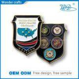 Irregular Shape Design Die Stamp Antique Brass Plating Soft Enamel Metal Souvenir Coins