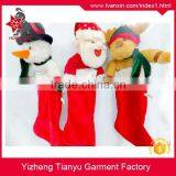 Kids Christmas Decorations Stuffed Animal Toys Sock Plush Felt Christmas Stocking thumbnail-1