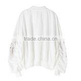 B22676A Korea Fashion Women Baseball Uniform Coat Embroidered Jacket Windbreaker Jacket thumbnail-6