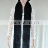YR478 Top Quality Genuine Fox Fur Luxury Long Boa Scarf thumbnail-5