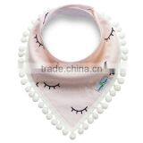 Pretty Jacquard Cotton Infant Bibs thumbnail-3