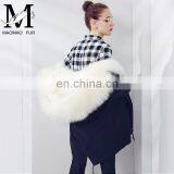 New Winter Design Genuine Raccoon Fur Collar Coat Women and Real Fox Fur Parka thumbnail-1