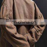 Fashion Winter Style Button Pocket Plain Loose Long Oversized Coat thumbnail-5