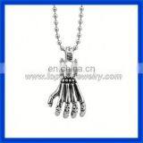 2014 Men's Special Design China Gothic Engravable Stainless Steel Skull Bullet Pendant thumbnail-1