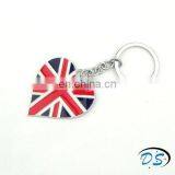 The Latest Heart Shape British Flag Enamel Keychain For London Sports Game thumbnail-1