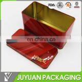 Wholesale Rectangular Custom Metal Comestic Packaging Tin Box Manufacturer