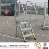 Stationary Aluminium Steps with Handrails