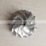 T04S 8635R P00767 62,30/86,15 мм 7+7 лопастей Высокопроизводительный турбо-алюминиевый 2618/фрезерованный/монолитный колесо компрессора для автогонок thumbnail-1