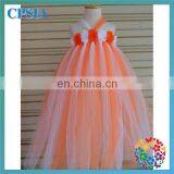 Blue Flower Children Girl Dress Fashion Kids Girls Boutique Two Layers Dress Factory Price Baby Girls Tutu Dresses thumbnail-6