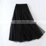 Hot Sales Autumn Women Retro Style Solid Color Skirts Ladies Big Hem Pleated Long Skirts Women's Skirts thumbnail-5