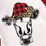 Baby Girl Ruffle Clothing Set Cow Christmas Tree Print Kids Girl Boutique Outfit Icing Ruffle Sleeve T-shirt 2pcs thumbnail-7