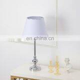 Популярное корейское освещение для спальни. Ручная работа. Белый лампашка. Серебряный металлический LED-столевой светильник