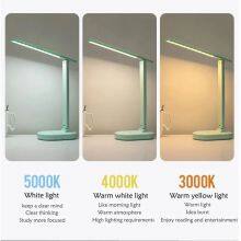 LED Desk Lamp Foldable 3-color Stepless Dimmable Touch Desk Lamp DC5V Office Learning USB Charging Bedside Reading Night Light thumbnail-3
